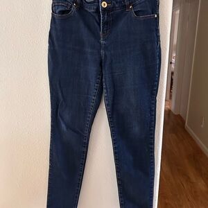 Women's Dark Indigo Stretch Skinny Jeans